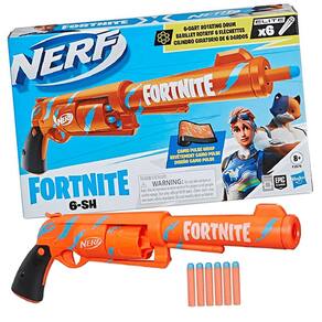 Lançador Nerf Pistola Lança 6 Dardos Arminha Brinquedo Raptor