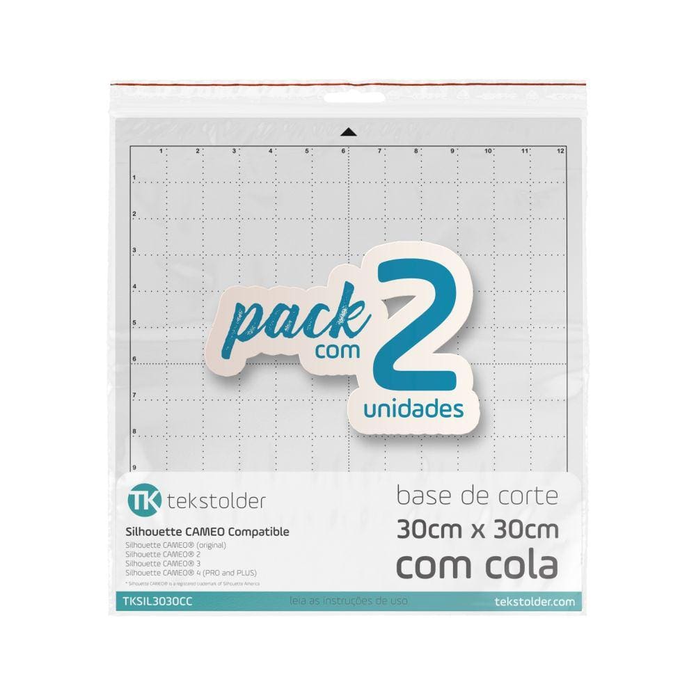 Base De Corte Tekstolder Silhouette Cameo 30X30 C/Cola 02Pçs