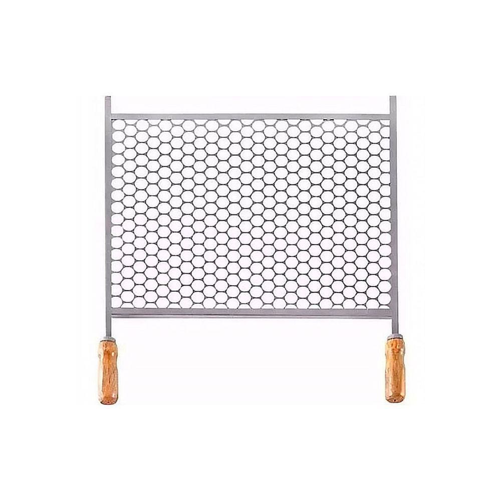 Grelha Retangular Para Churrasqueira Em Aço Inox 30x50cm