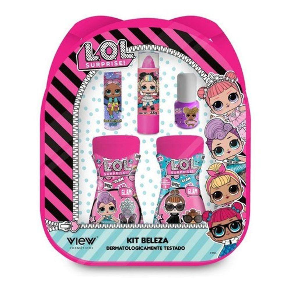 Kit beleza Fashion Teen Maquiagem Esmalte Barbie Bolsa Infantil