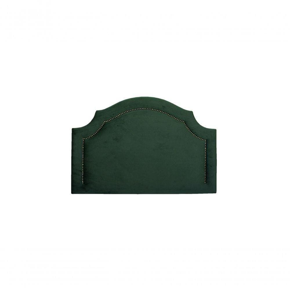 Cabeceira Solteiro Provençal Luxo 90X60 Verde Tachas Fumê