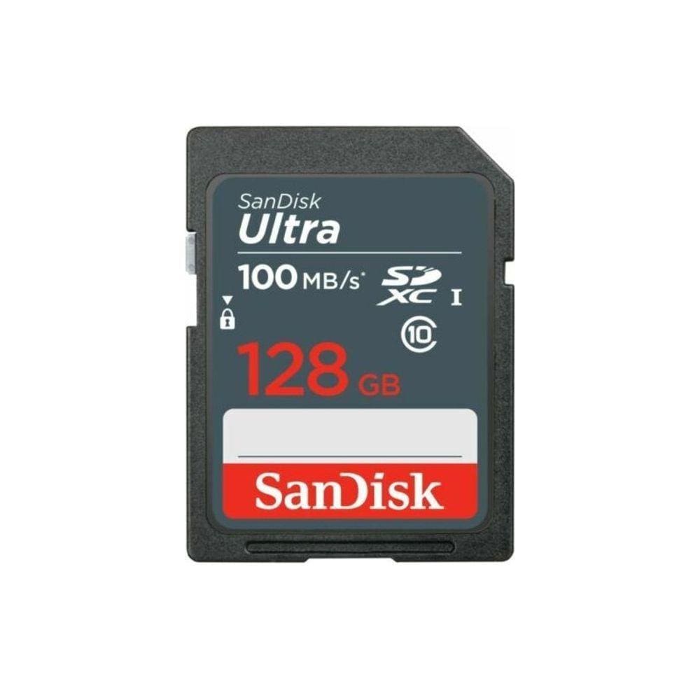 Cartão De Memória Sd Sandisk 128Gb Ultra Sdxc Uhs-I 100Mb/S