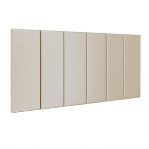 Cabeceira Suspensa Estofada Decoração Quarto Cama Box Casal King Size 1,95 Julia - Areia Suede - Lojas RPM