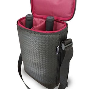 Bolsa Porta Vinho Wine Bag Case 2 Garrafas Ou Tacas Com Alça