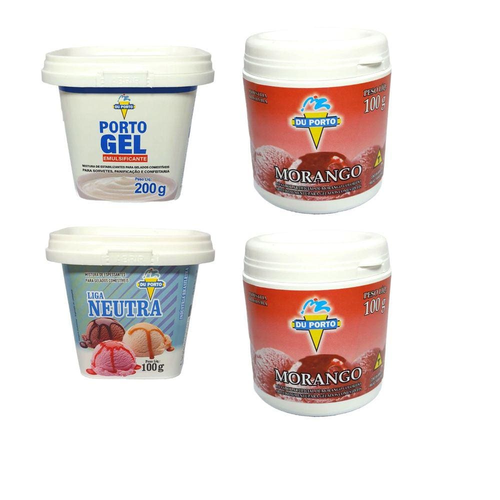 Sorvete Kit Fazer Em Casa Emulsificante, Base, Liga Neutra