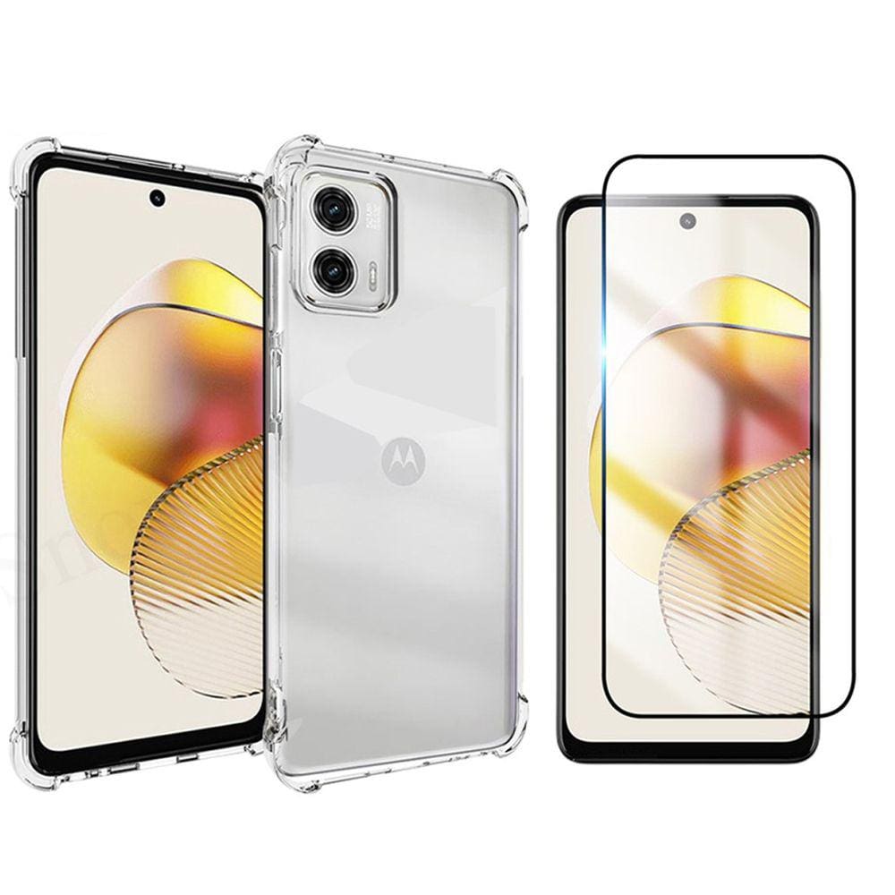 Kit Capa Capinha Para Moto G73 5g Anti Impacto + Película 3d