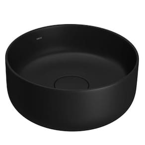 Cuba Redonda De Apoio 30Cm Deca Slim Ébano Fosco L.12030.94