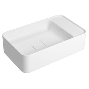 Cuba Retangular Suspensa Mesa Direita 50Cm Deca Slim Branca L.43050.Md.17
