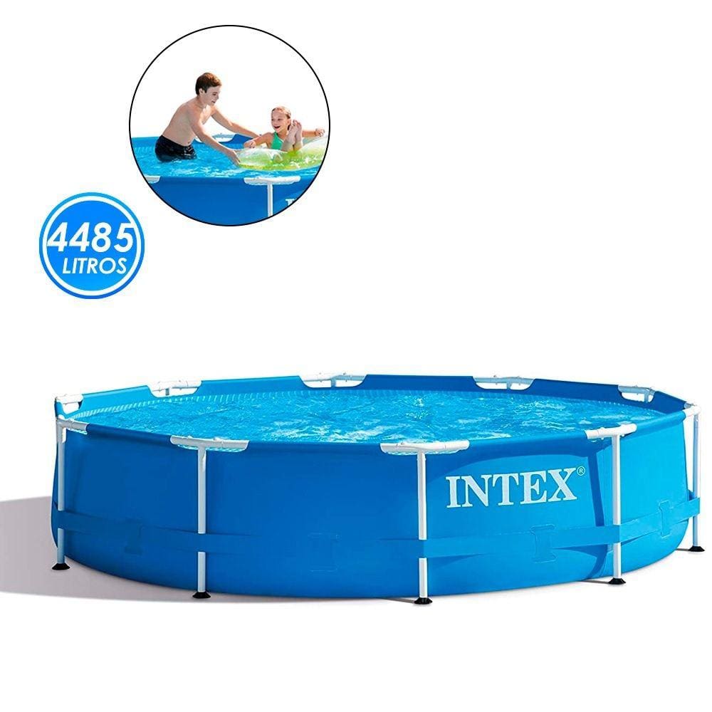 Piscina De Armacao Metal 4485L 3,05M X 76Cm Intex 28200Np