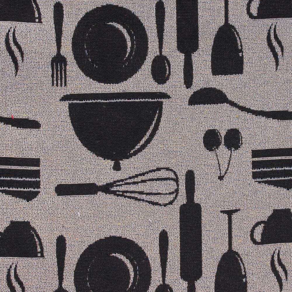 Jogo Tapetes Cozinha 3 pç  Antiderrapante Havana Bistrô