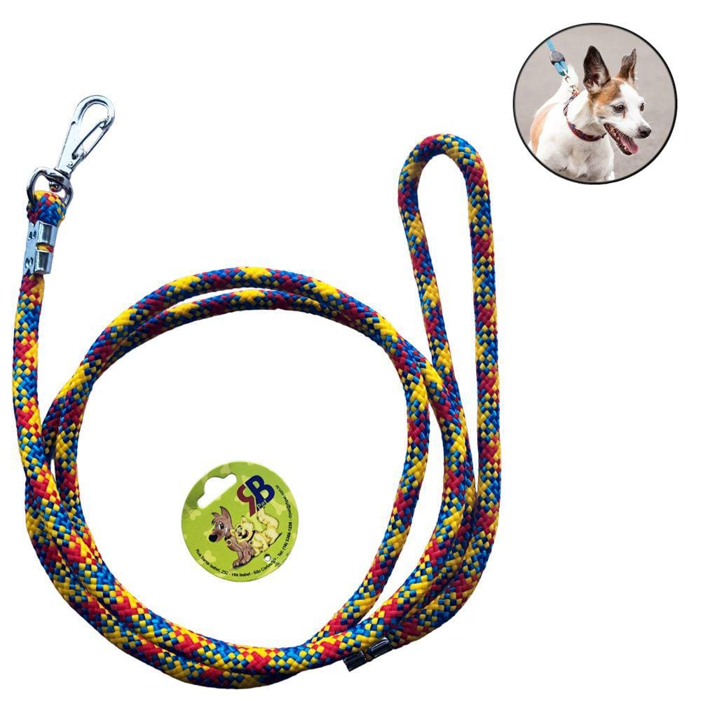 Guia Corda para Cachorros Grande Corda para Cães 8mmx1,5 metros - RB Pet