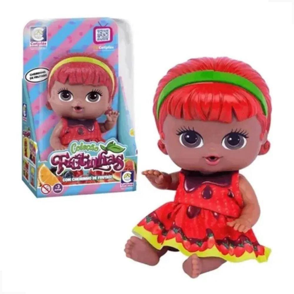 Boneca Bebe Coleçao Frutinhas Com Cheirinho Frutas Cotiplas