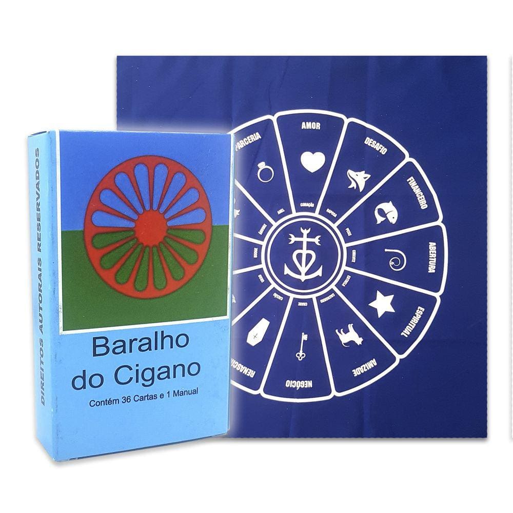 Baralho Tarot do Cigano Vladimir 36 Cartas com Manual