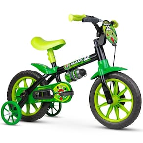 Bicicleta Nathor Black Masculino Aro 12 Aro 12 Preto/Verde
