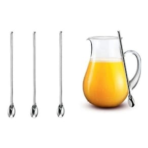 Jogo De Colher Bailarina 30 Cm Com 3 Pçs Inox Colheres Suco