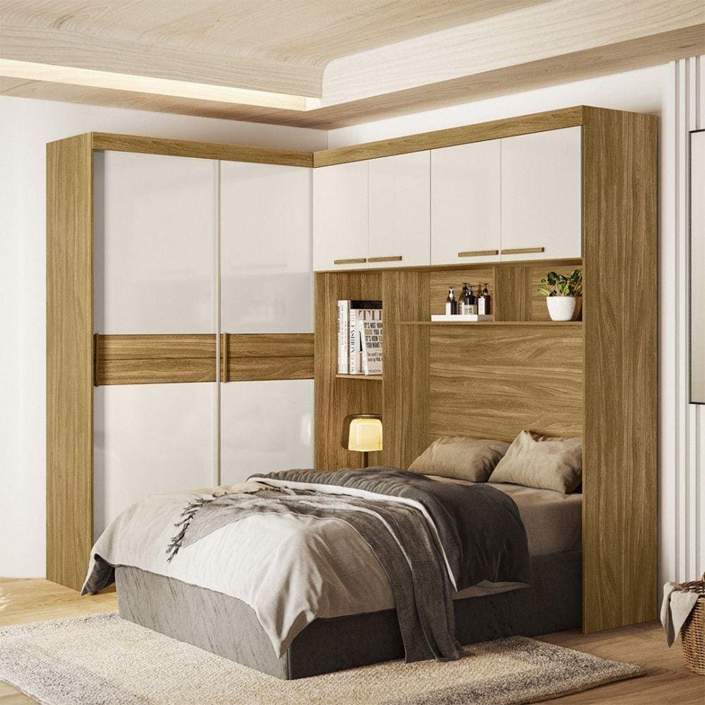 Guarda Roupa Moval Modulado Florenca Flex Freijo/Off White