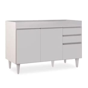 Balcão 02 Gavetas 120Cm Branco