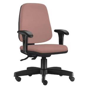 Cadeira Giratória Job L02 Diretor Executiva Suede Rosê