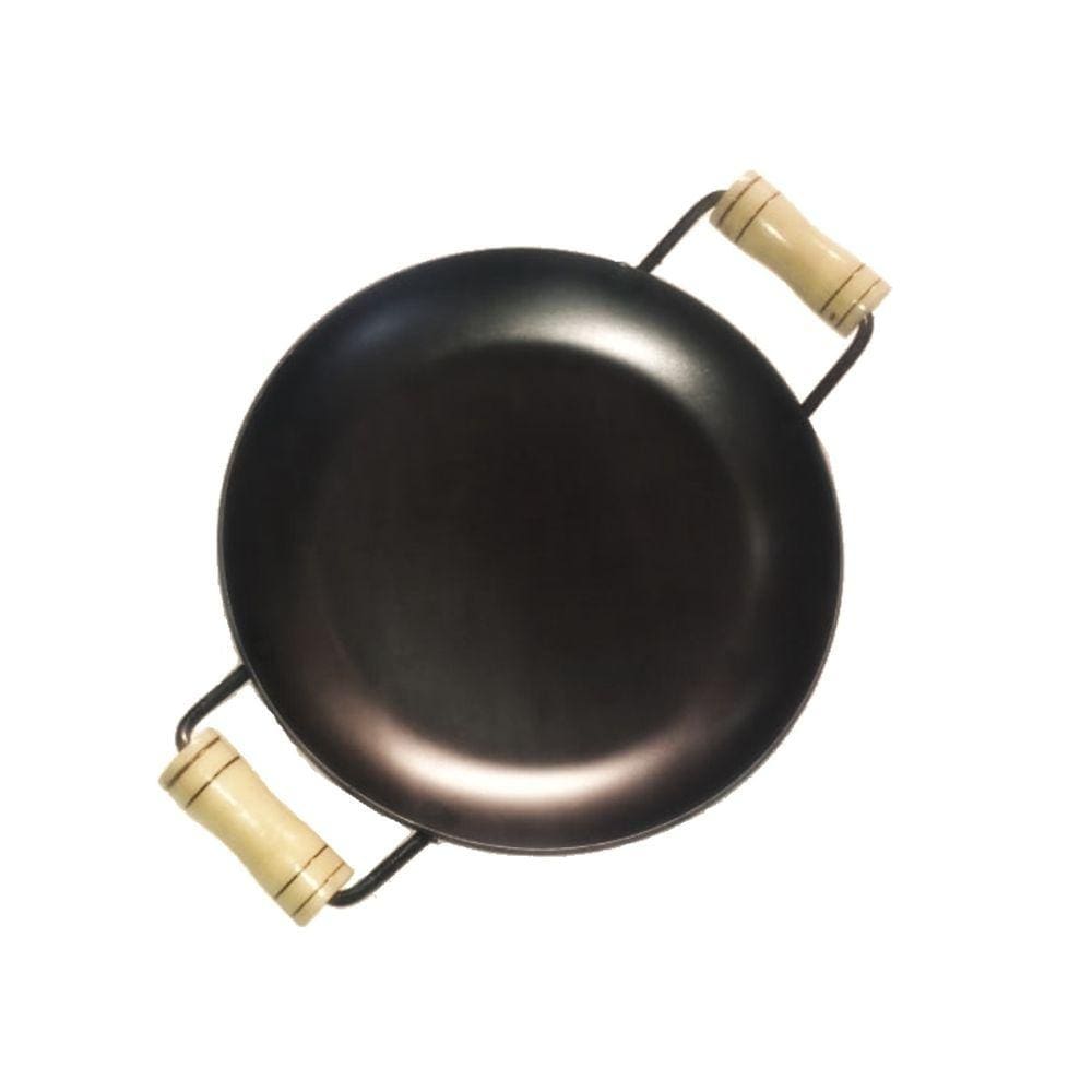 Chapa Disco Arado Chapa de Aço Alça Madeira 33cm