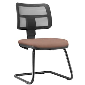 Cadeira De Escritório Recepção Fixa Zip L02 Suede Rosê
