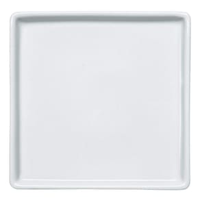 Prato Quadrado Raso em Porcelana 16x16cm Americana Germer Branco
