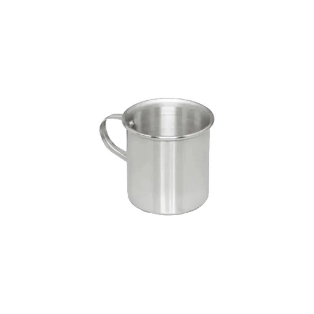 Caneca Escolar Alumínio Fundido Resistente Com Alça 300ml