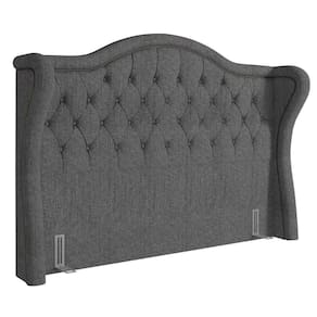 Cabeceira Cama Box Casal King 195Cm Antibes P02 Linho Cinza