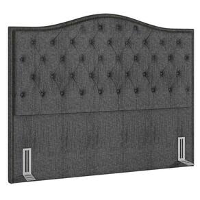 Cabeceira Cama Box Casal King 195Cm Siena P02 Linho Cinza