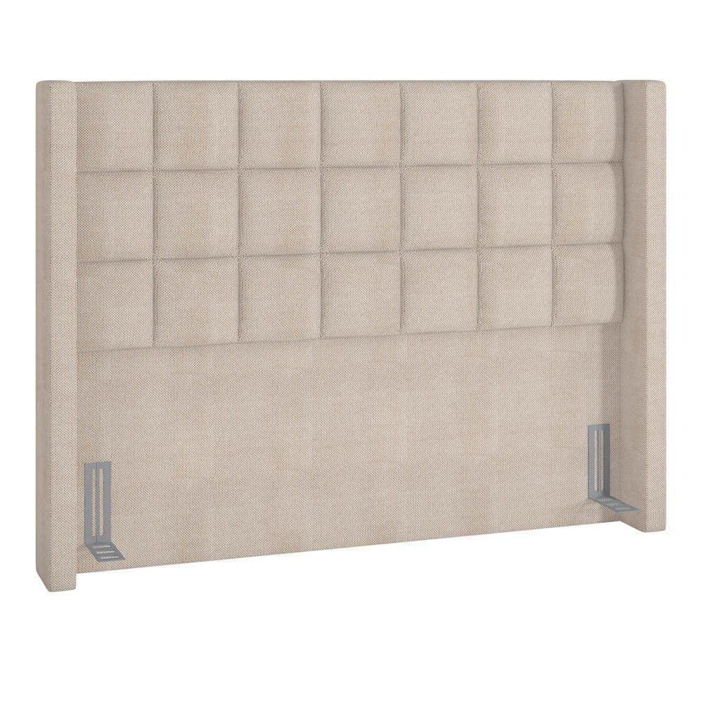 Cabeceira Cama Box Casal 140Cm Pisa P02 Linho Bege Cru
