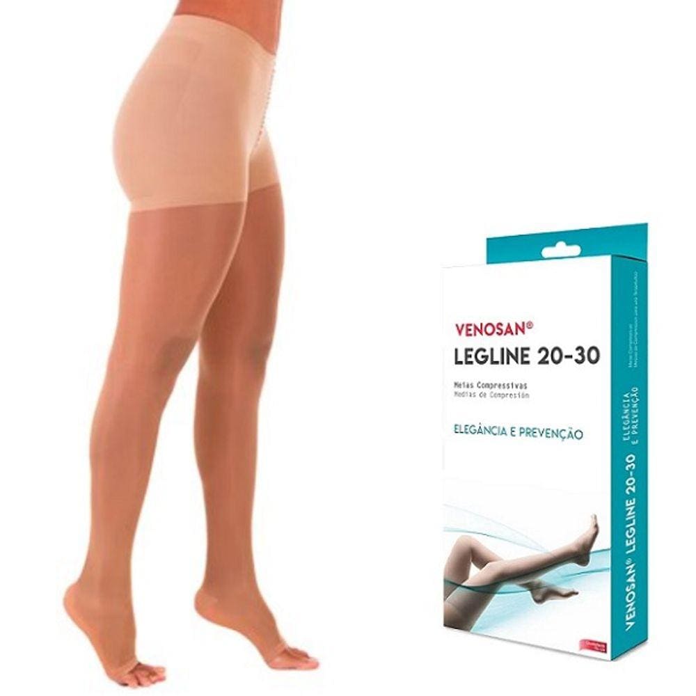 Meia Calça Queen Média Compressão Venosan Legline 20-30 ATQ PE Aberto