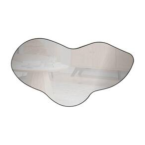 Espelho Decorativo Orgânico Dalla Costa 50cm Preto Fosco