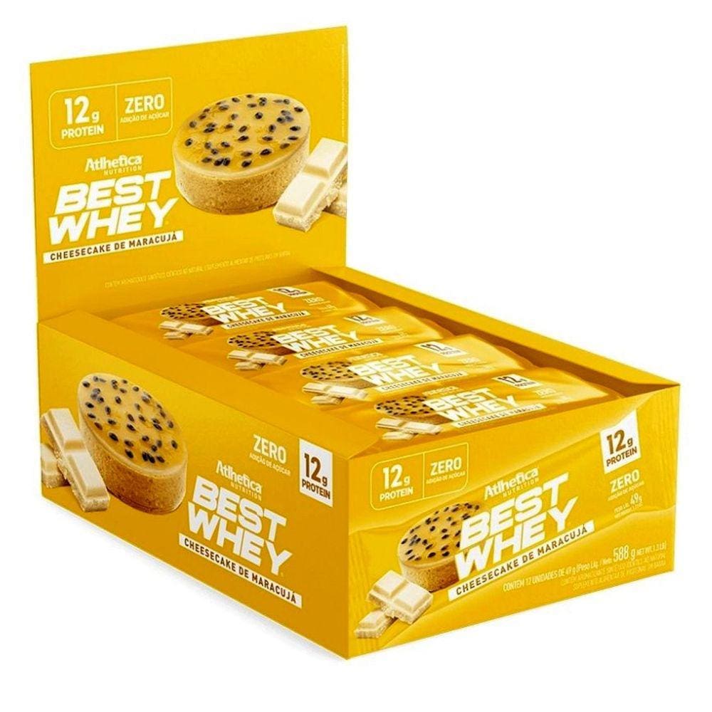 Best Whey Bar 12g Protein 12 Barras de 49g - Atlhetica Nutrition