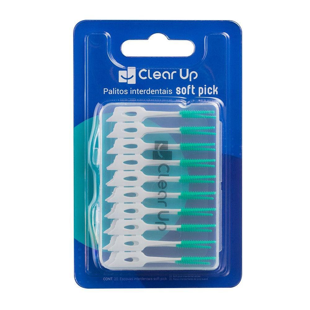 Palitos Interdentais Soft Picks 20 unidades Clear Up Multi Saúde - HC601