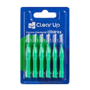 Escova Interdental Cilíndrica 6 Unidades Clear Up Multi Saúde - HC600