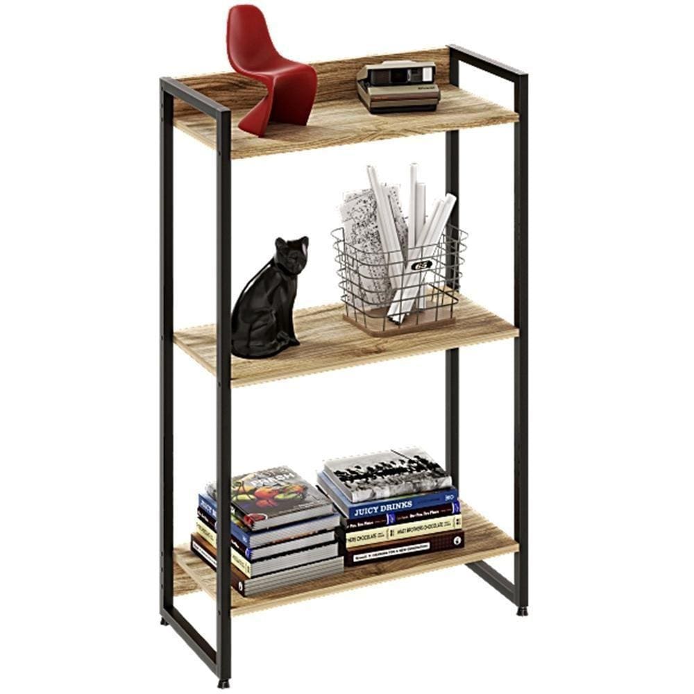 Estante Multiuso Escritório Areta 104X60Cm C01 Carvalho