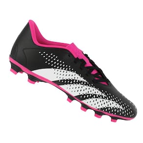 Chuteira Adidas Campo Predator 23 4 Preta e Rosa - Unissex