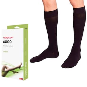 Meia 3/4 Média Compressão Venosan 6000 AD 20-30 PE Fechado