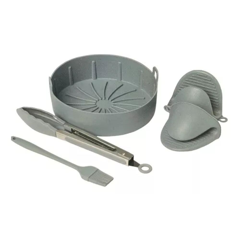 Conjunto 5 Acessórios Silicone Air Fryer Fritadeira Elétrica
