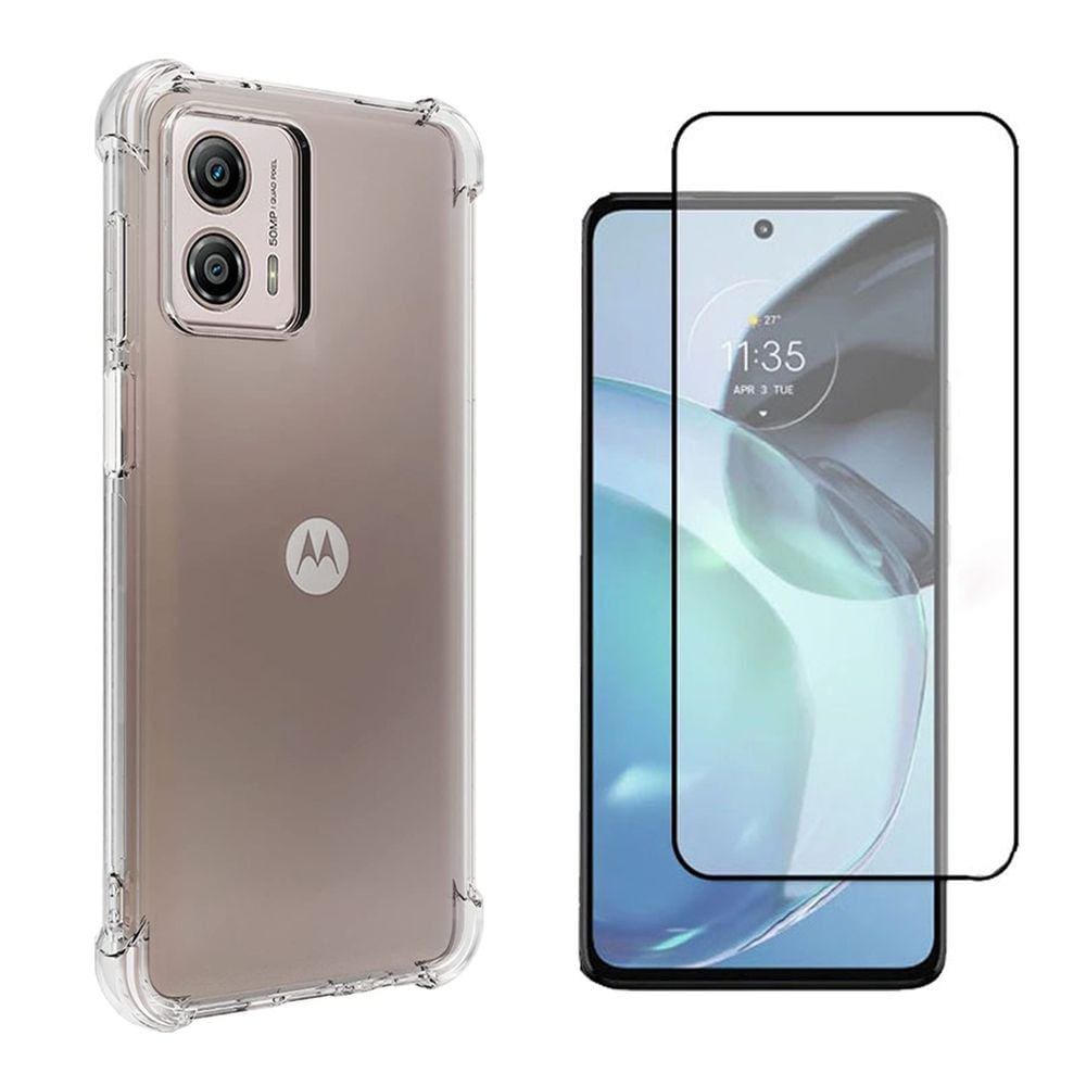 Kit Capa Capinha Para Moto G53 5g Anti Impacto + Película 3d