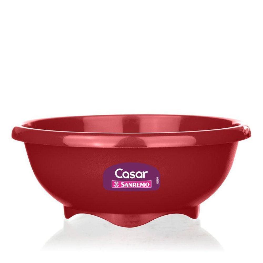 Tigela Bowl Plástico Multiuso 4,3L Vermelho Sr315/3 Sanremo