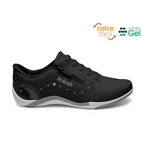 Tenis Casual Kolosh Calce Fácil Palmilha Gel Zíper Brilho