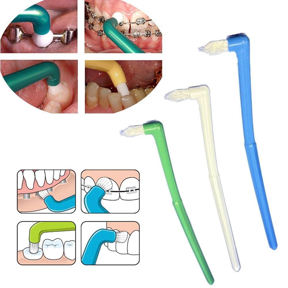 Kit 3 Escova dental Unitufo Cônica limpeza entre os dentes