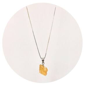 Colar Prata 925 Topázio Imperial Natural P. Vecchio