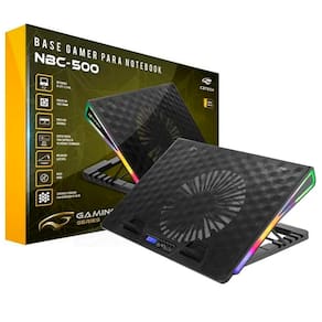 Base para Notebook C3Tech com Cooler 185mm, 17.3´, com USB - NBC-500BK