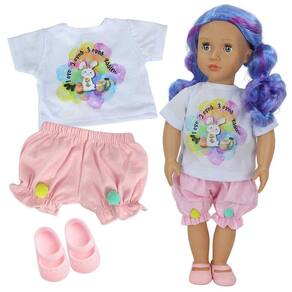 Kit roupa boneca para baby alive - fantasia princesa - casinha 4