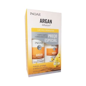 Kit Shampoo e Condicionador Argan Infusion Cachos Perfeitos - Inoar
