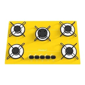 Fogão Cooktop Chamalux 5 Bocas Ultra Chama Amarelo 110v/220v