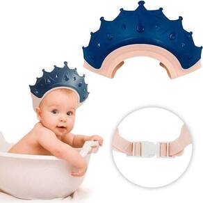 Chapéu Coroa Para Banho Bebê Viseira Protetor Para Olhos