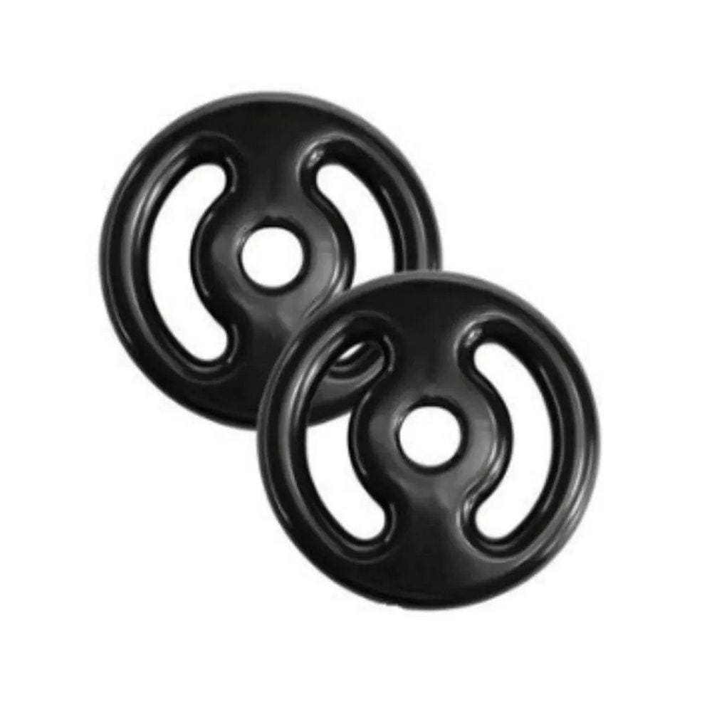 Par de Anilha Emborrachada 2kg Vazada