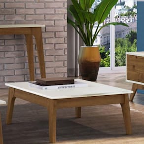 Mesa de Centro Club Artemobili Bege/Garapa
